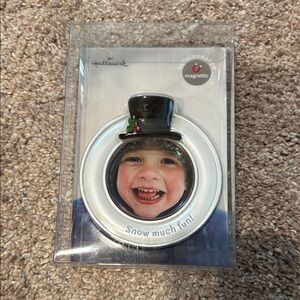 Hallmark Black and White Holiday Picture Frame Ornaments